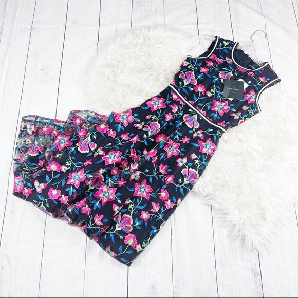 Cynthia Rowley Women's‎ Lorelei Embroidered Floral Crewneck Dress Size 2 - Picture 3 of 6